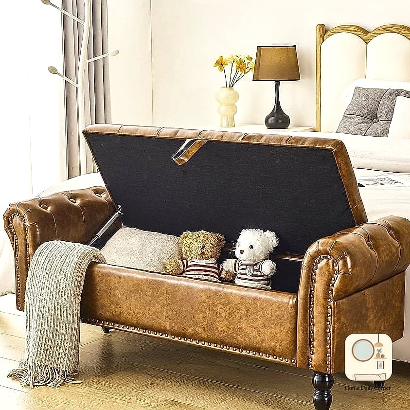 Add a Bench or Ottoman at the Foot of the Bed
