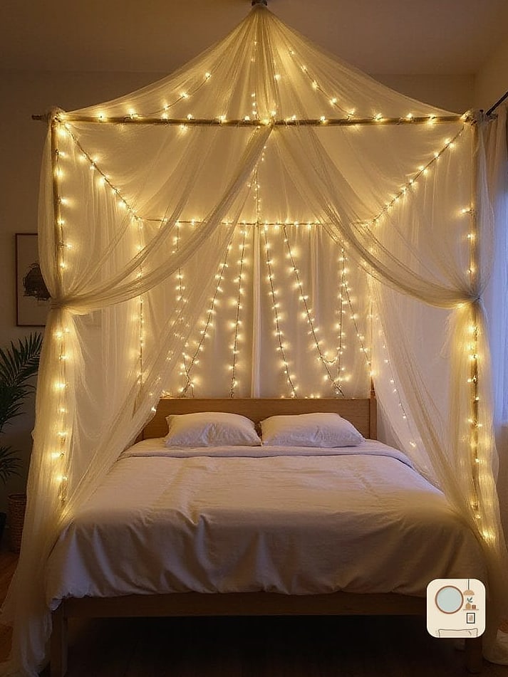 Add a Canopy of String Lights