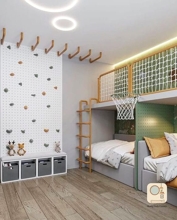 Add a Climbing Wall or Indoor Play Element