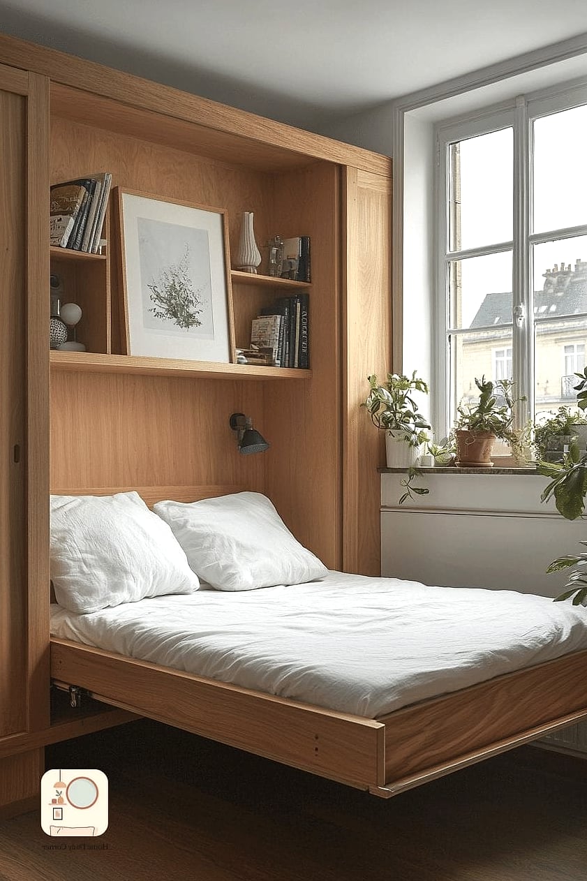 27 Creative Small Bedroom Ideas Ideas You Haven't Seen Before 21 Add a Fold-Out Guest Chair
