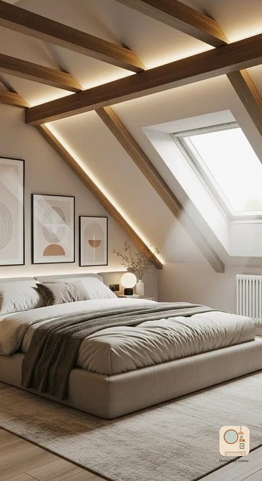 13 Attic Bedroom Ideas Designs That Maximize Style and Function 3 Add a Low-Profile Platform Bed