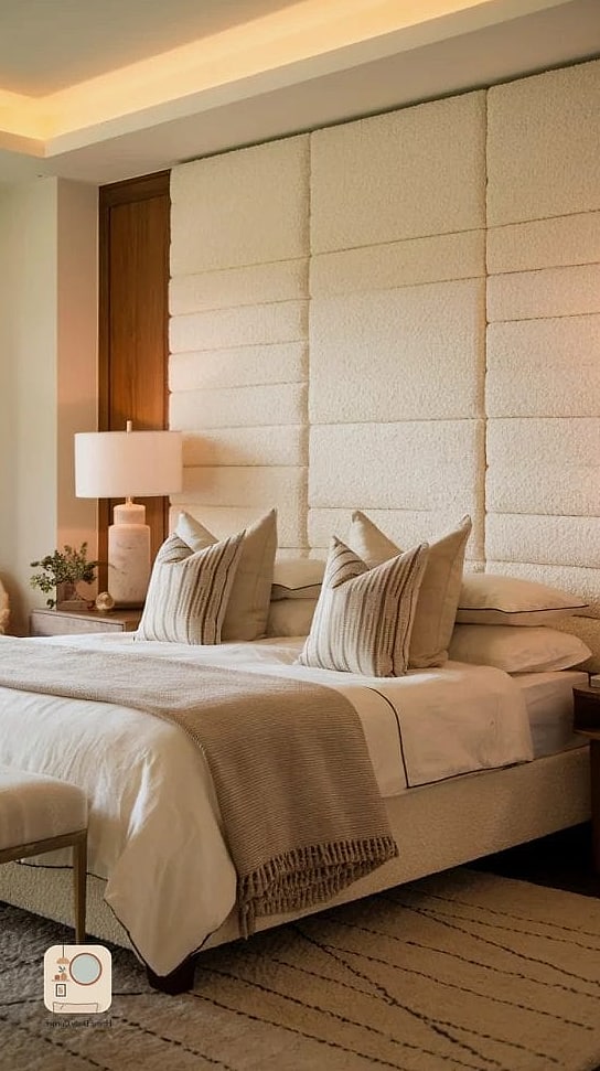 Add a Textured Headboard as the Room's Anchor