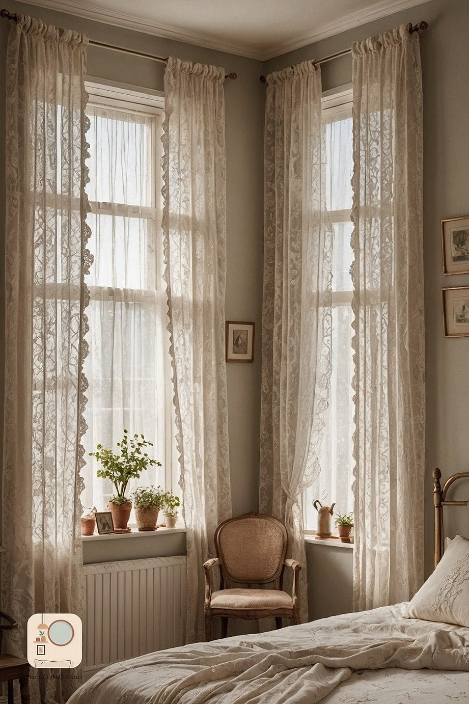 Add Vintage Curtains with Texture
