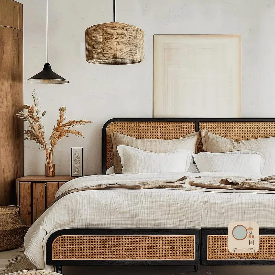 21 Warm Bedroom Ideas to Steal From Interior Designers 17 Add a Wood or Rattan Ceiling Fan