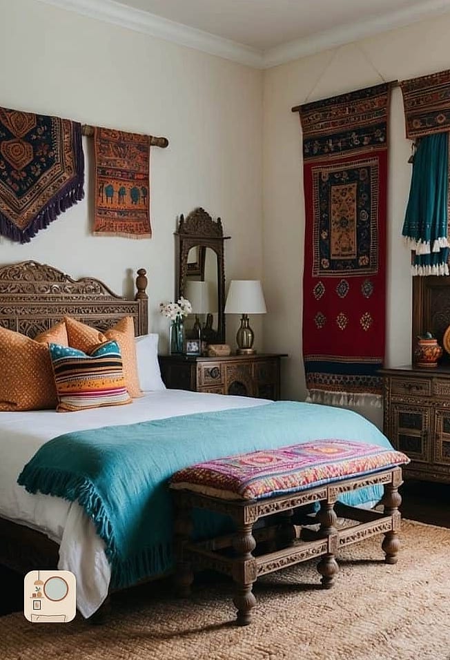Add a Woven Jute or Cotton Rug
