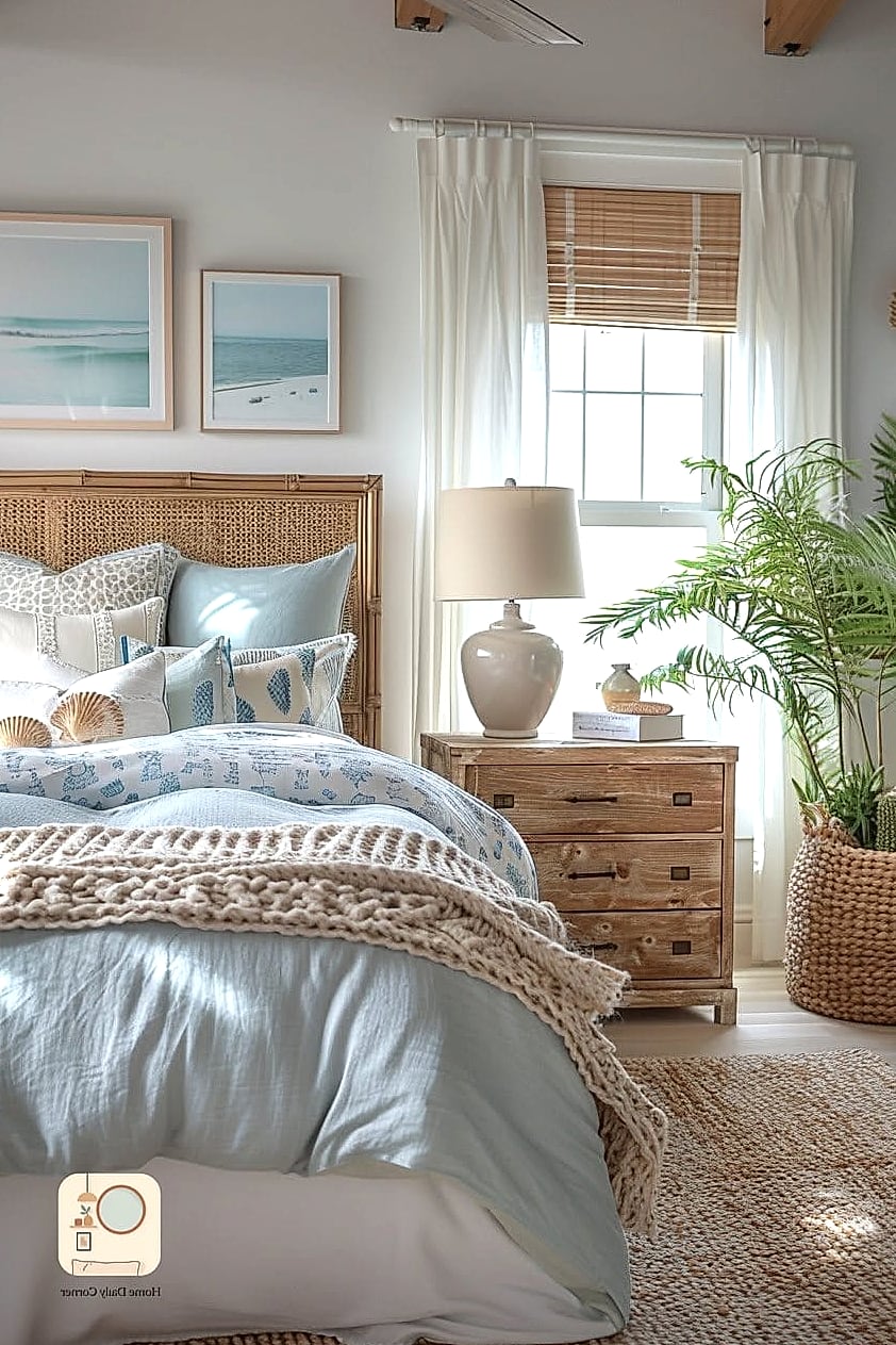 7 Elegant Bedroom Inspiration Boards You'll Want to Copy 6 Airy Coastal-Inspired Calm