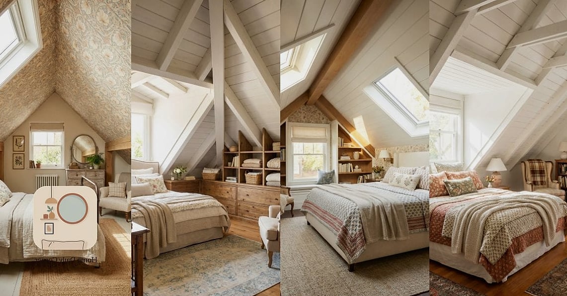 13 Bedroom Interior Before and After Transformations to Inspire 4 Awkward Attic Space Becomes a Cozy Primary Suite