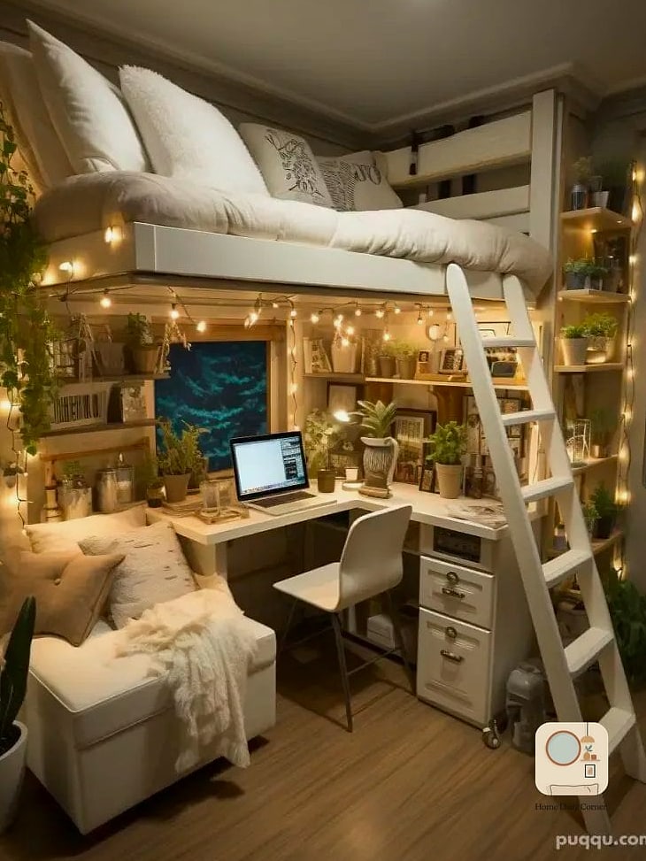 Bed Positioned Diagonally
