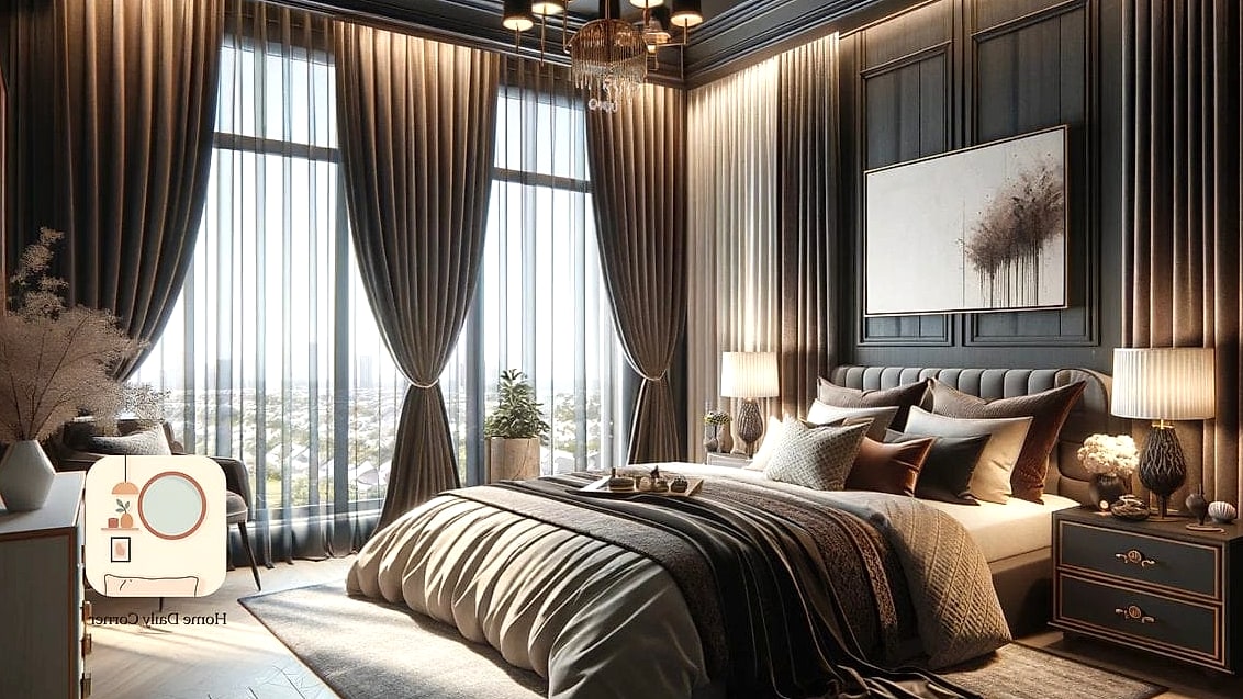 16 Guest Bedroom Decor Designs That Maximize Style and Function 16 Blackout Curtains with a Decorative Layer