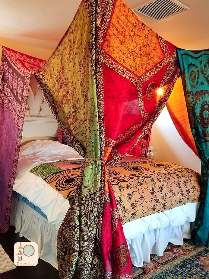Boho Bed Canopy Netting
