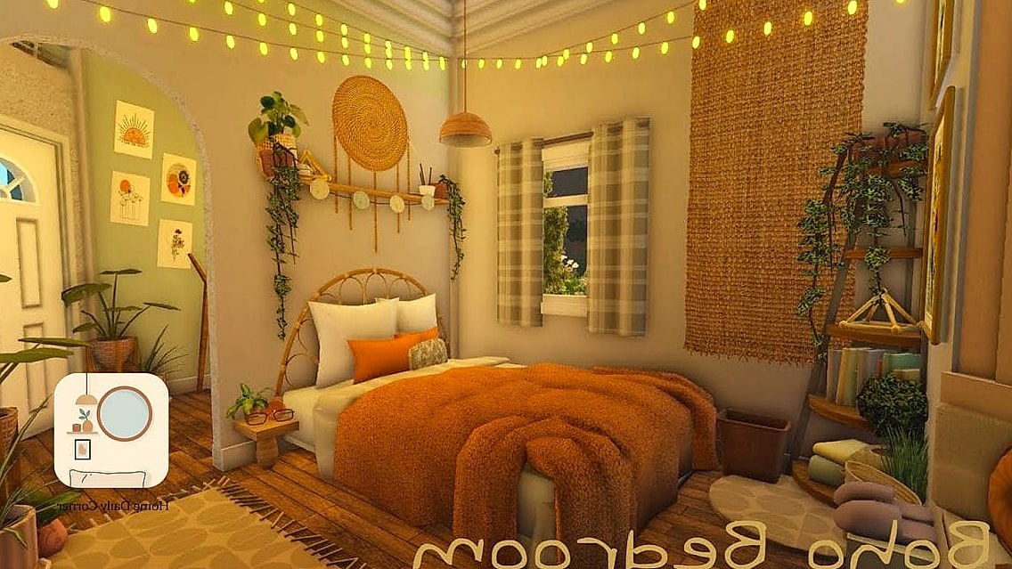 18 Bloxburg Bedroom Ideas Designs You Need to See Right Now 5 Boho Macrame Bedroom
