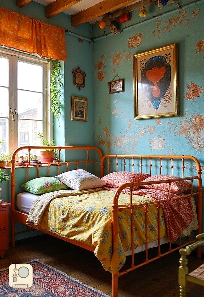 12 Metal Bed Frame Bedroom Ideas Ideas That Are Both Stylish and Practical 12 Bold Colored Frame as a Statement Piece