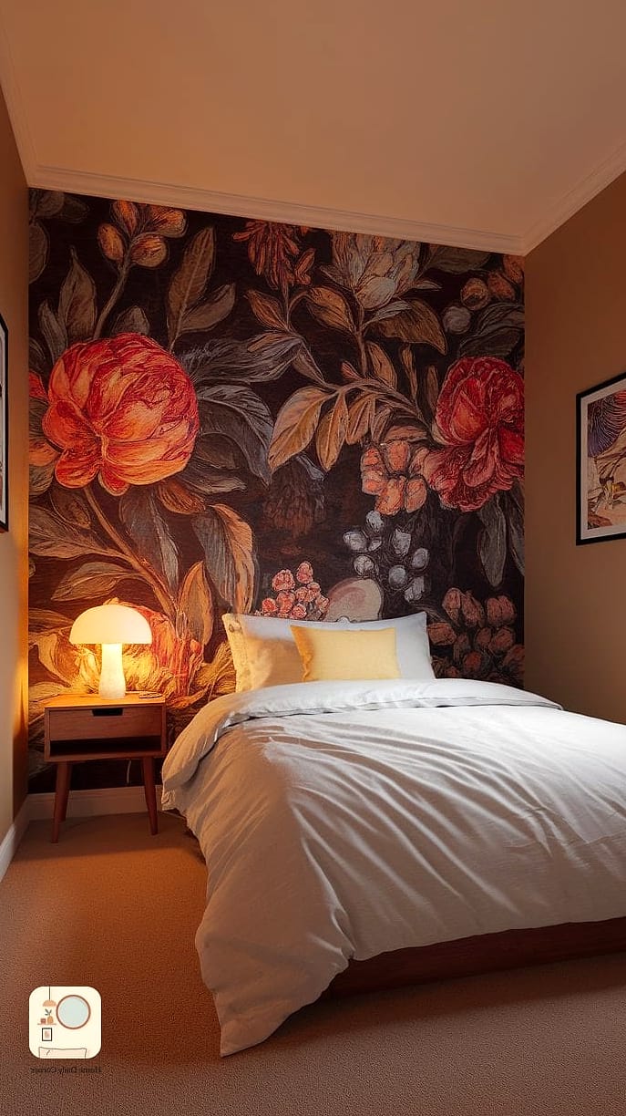 The Bold Wallpaper Accent Wall Bedroom
