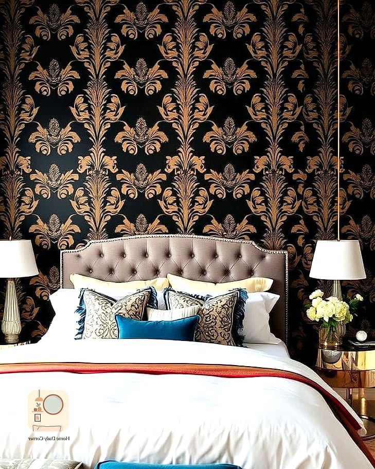 Bold Wallpaper Ceiling