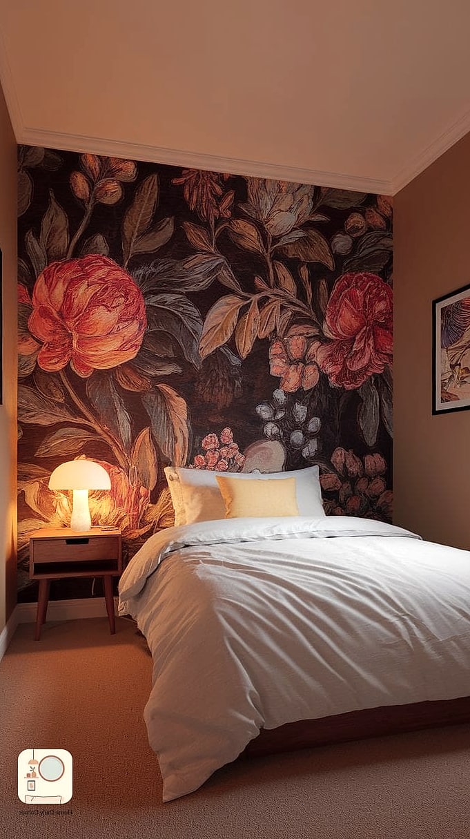 22 Bedroom Wall Decor Above Bed Designs You Need to See Right Now 8 Bold Wallpaper Accent Panel