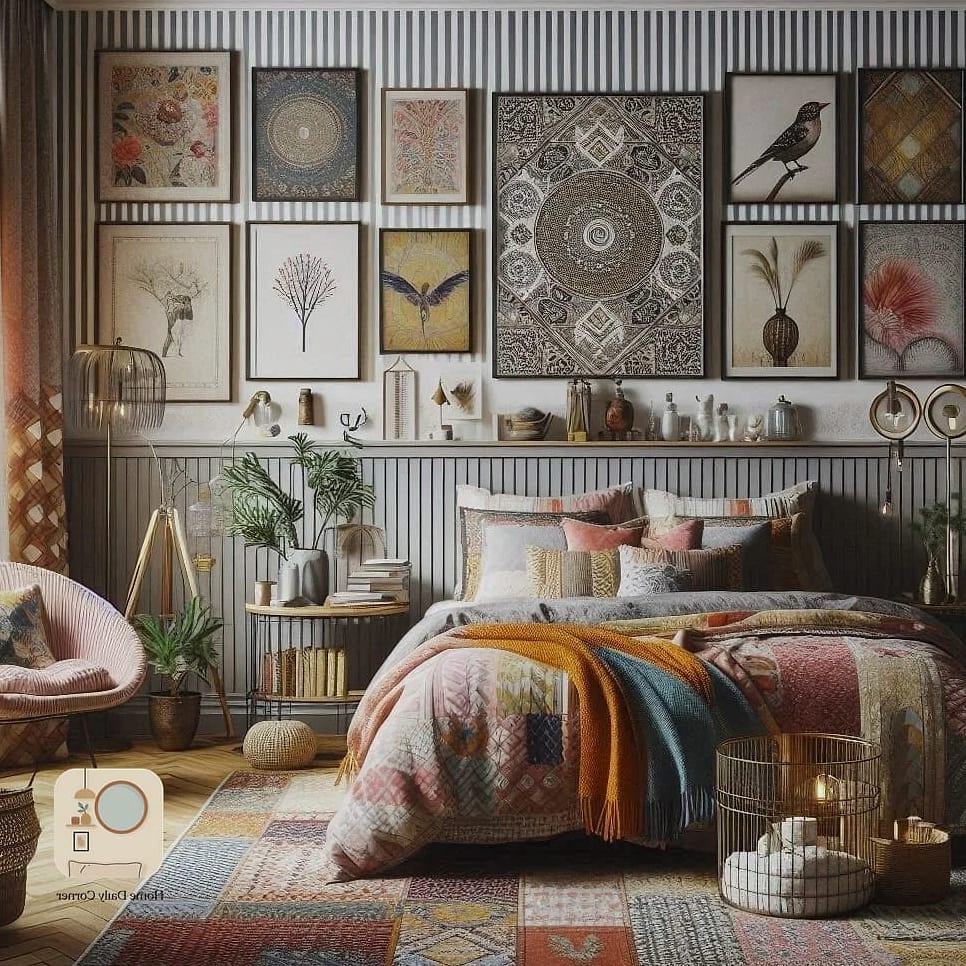 20 Eclectic Bedroom Looks We're Obsessed With This Year 20 Books as Decor, Not Just Storage