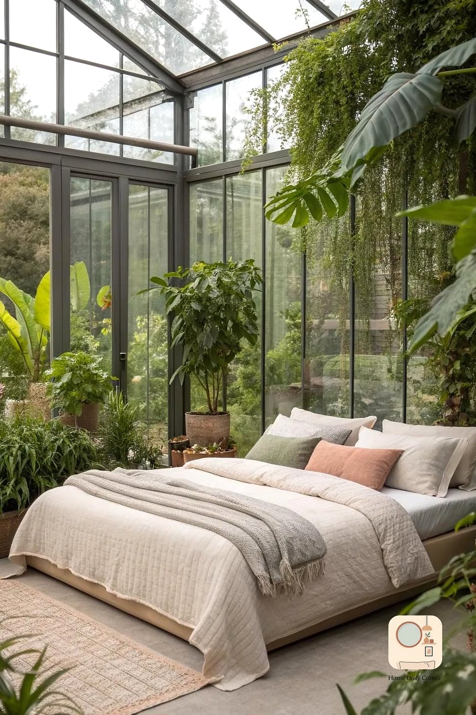 30 Cozy Bedroom Inspiration Boards You'll Want to Copy 21 Botanical Greenhouse Bedroom