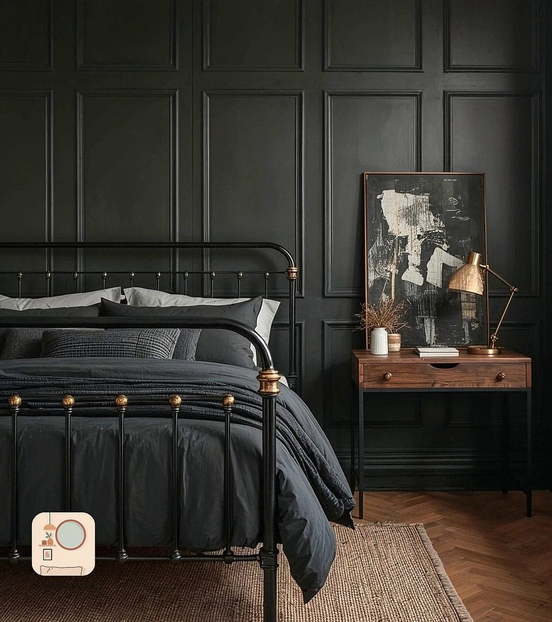 Brass and Black Mixed Metal Fixtures