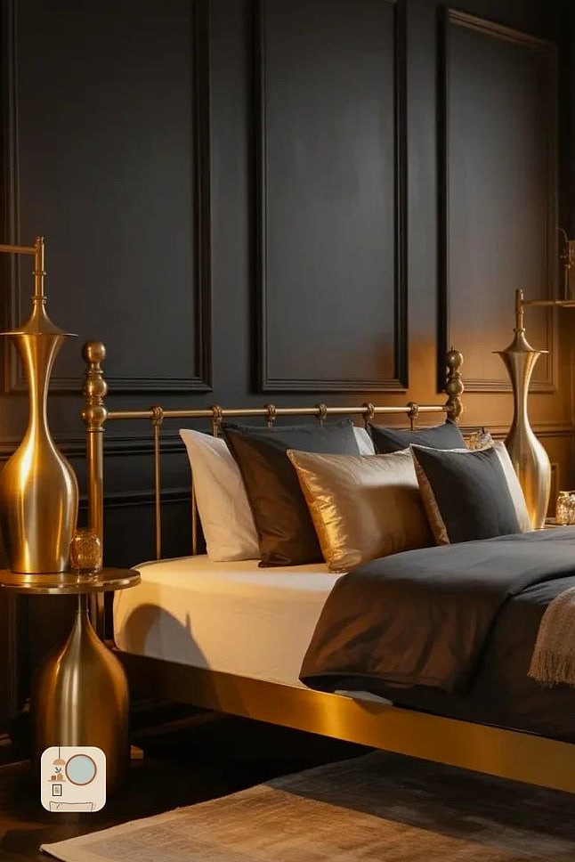 19 Romantic Bedroom Decor Ideas That Work in Any Size Home 17 Brass or Matte Black Hardware Details