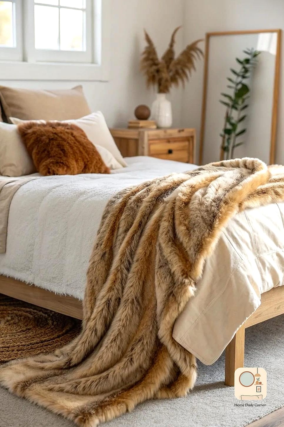 Bring In a Faux Fur or Sheepskin Rug