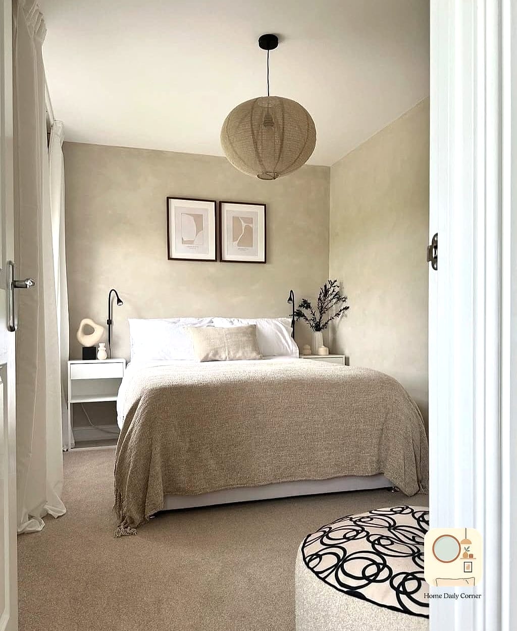 13 Bedroom Interior Before and After Transformations to Inspire 1 A Builder-Beige Box Becomes a Warm, Layered Retreat