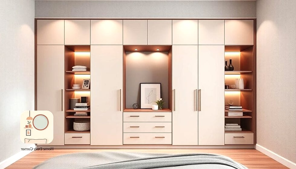 Built-In Cupboard Around the Bed