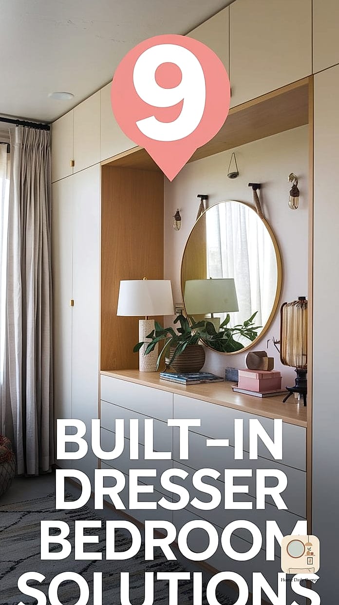 Built-In Storage Around the Bed