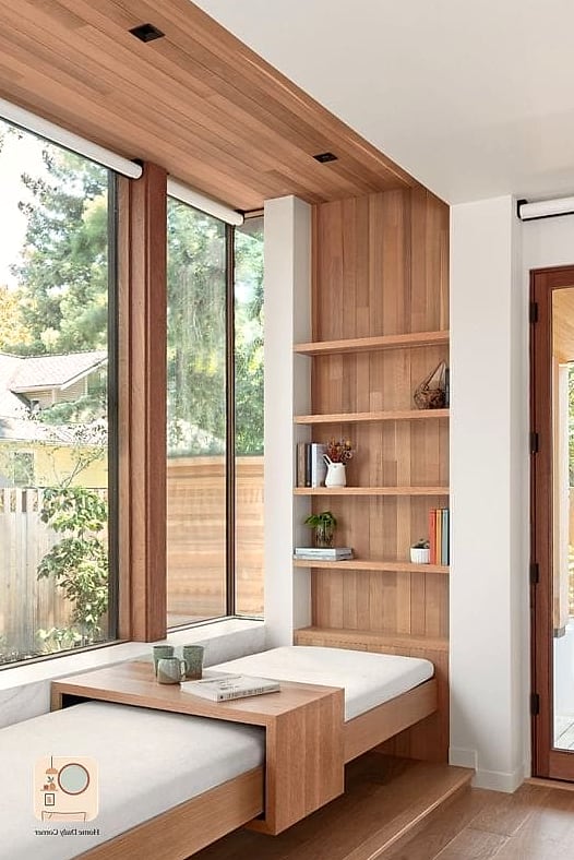 Built-In Window Seat with Storage