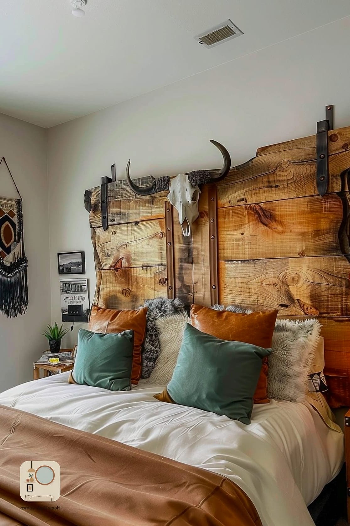 25 Western Bedroom Decor Looks We're Obsessed With This Year 24 Camel and Chocolate Brown Bedding