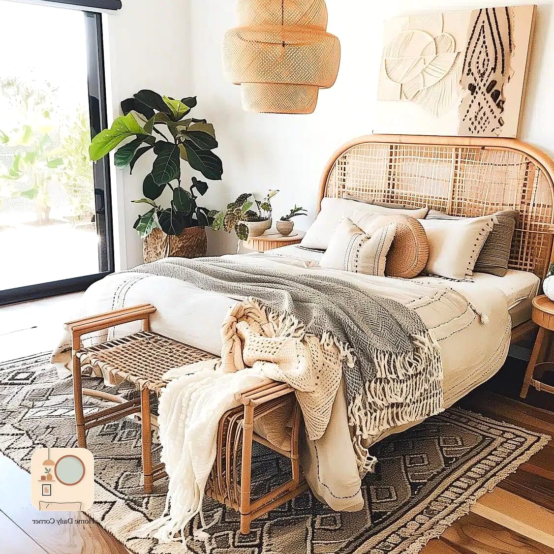 Cane or Rattan Furniture Accents