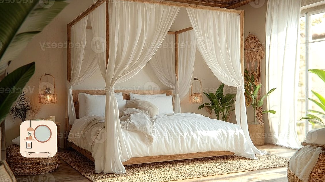 17 Cozy Bedroom Ideas Designs You Need to See Right Now 6 Canopy Bed with Sheer Curtains