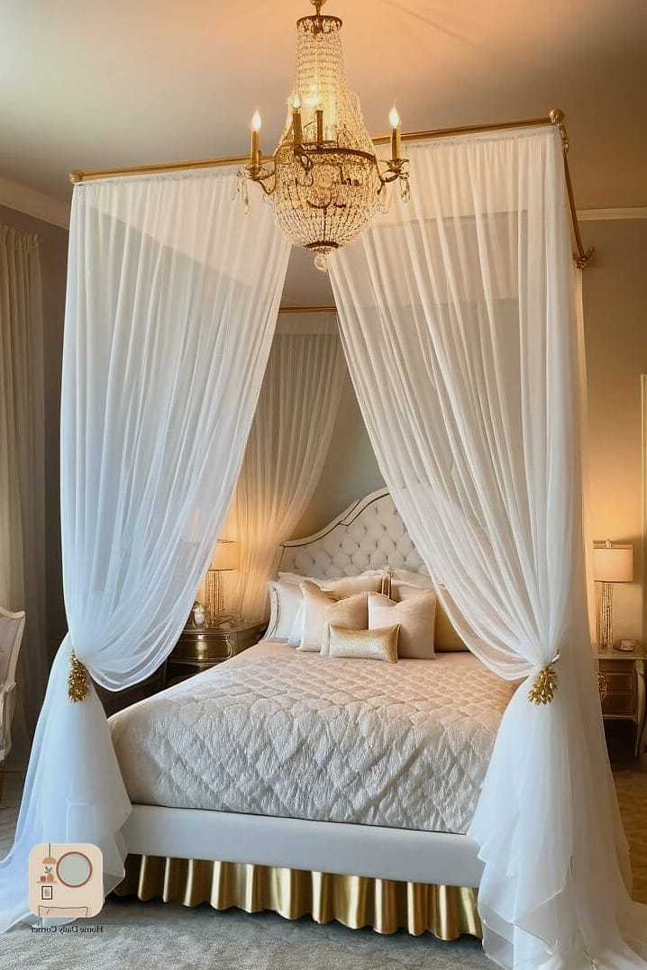 18 Stunning Room Ideas Bedroom Ideas for Every Budget 7 Canopy Bed Without the Renovation