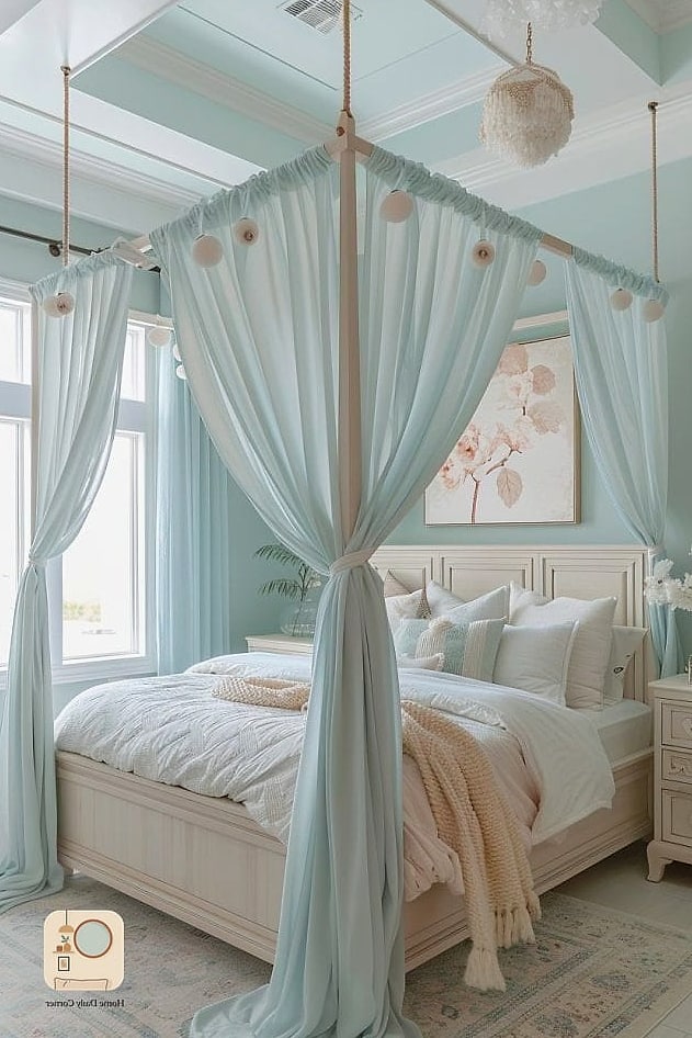 19 Teen Bedroom Decor Designs You Need to See Right Now 15 Canopy Bed for a Softer, Dreamier Feel