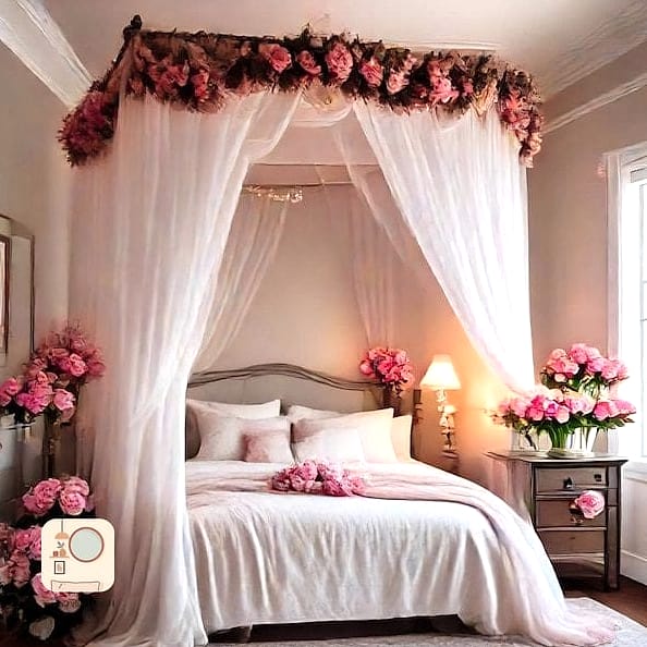 19 Romantic Bedroom Decor Ideas That Work in Any Size Home 2 Canopy Bed or Curtain Drapery