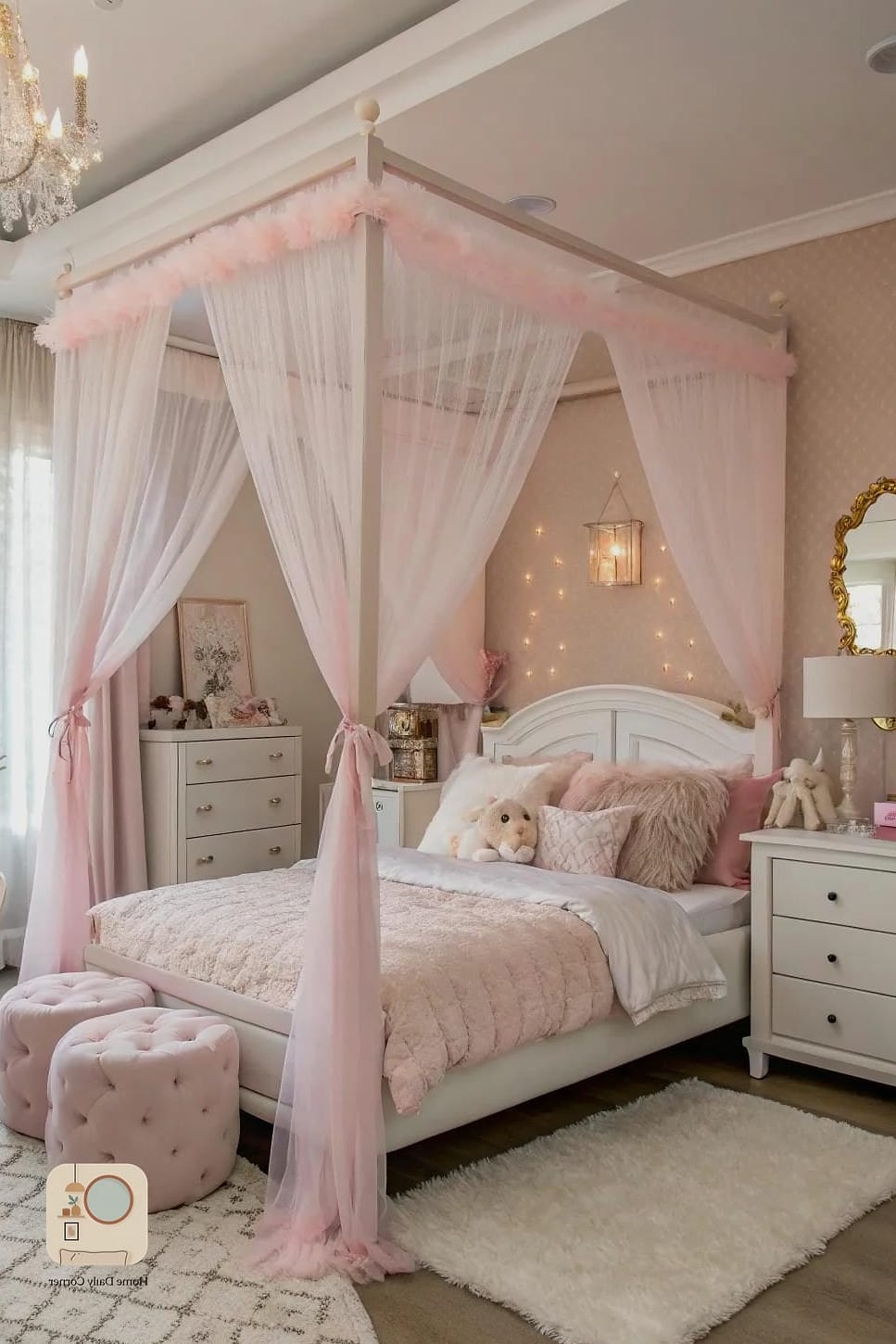 10 Girl Bedroom Designs For Kids Tips From Top Interior Designers 4 Canopy Bed for Dreamy Vibes