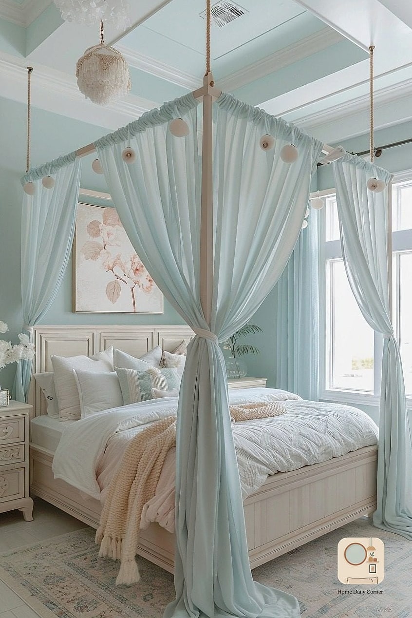 Canopy or Draped Bed Frame