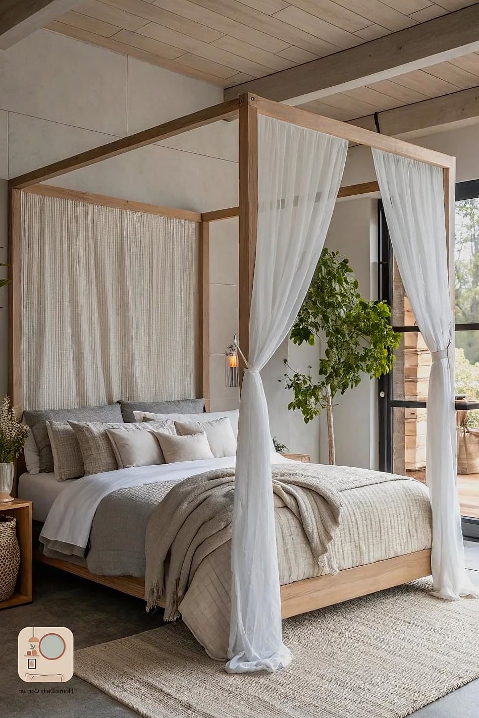 A Canopy Made from Simple Fabric Panels