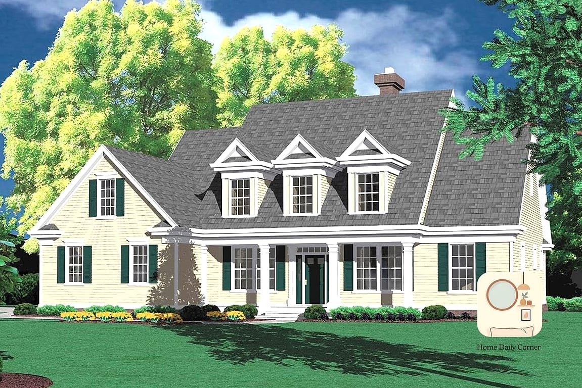 14 2 Bedroom House Plans Ideas From Homes We Absolutely Love 14 Cape Cod Style with Dormer Windows