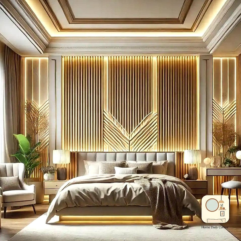 22 Bedroom Wall Decor Above Bed Designs You Need to See Right Now 20 Ceiling-to-Headboard Drapery