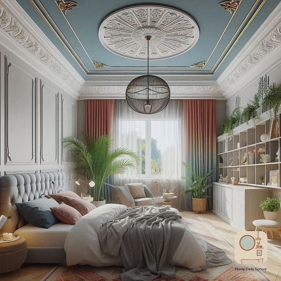 A Ceiling Treatment That Actually Gets Attention