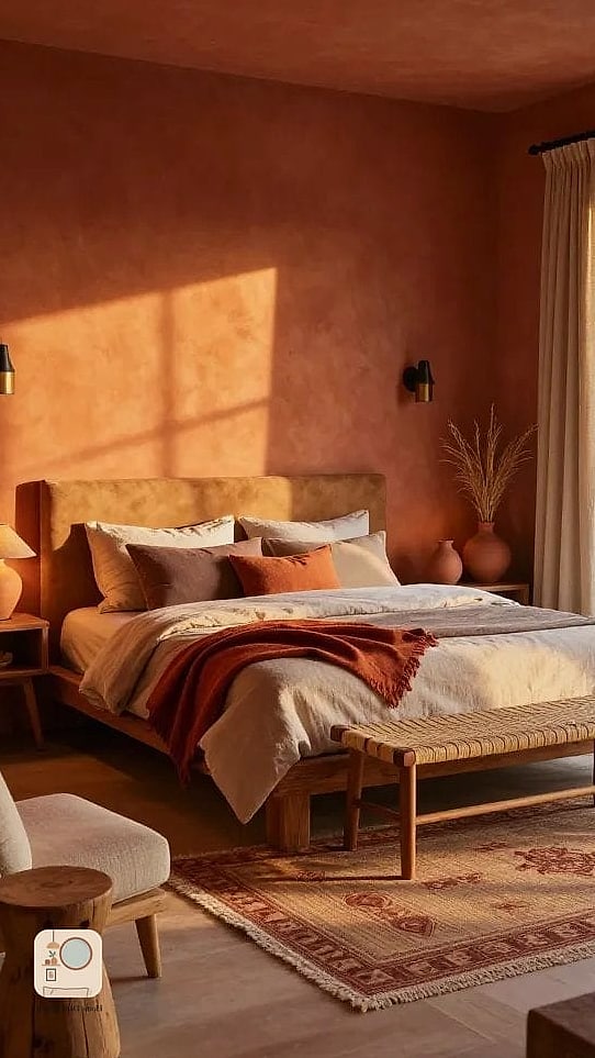 21 Warm Bedroom Ideas to Steal From Interior Designers 16 Choose a Wool or Sherpa Accent Chair