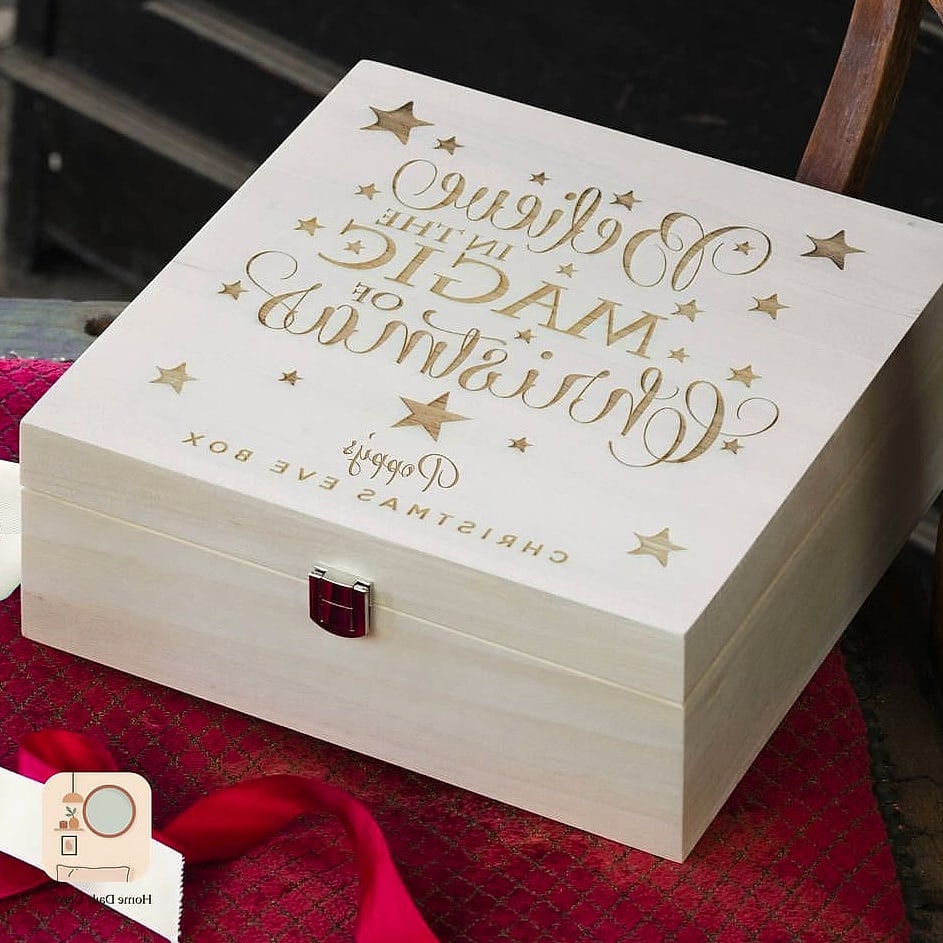 A Christmas Eve Box or Basket Display