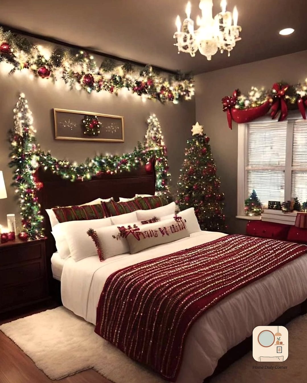 A Christmas-Themed Gallery Wall