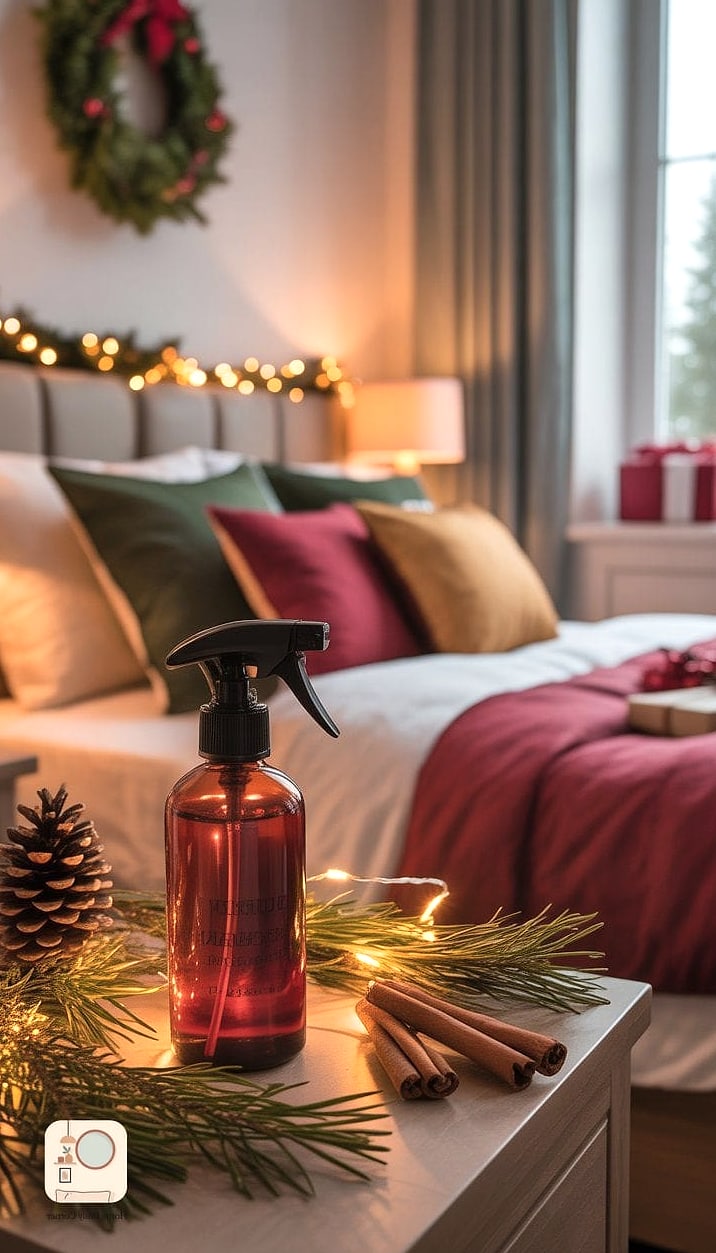 30 Beautiful Holiday Bedroom Decor Inspiration Photos Worth Saving 16 A Cinnamon and Pine Scented Candle Station