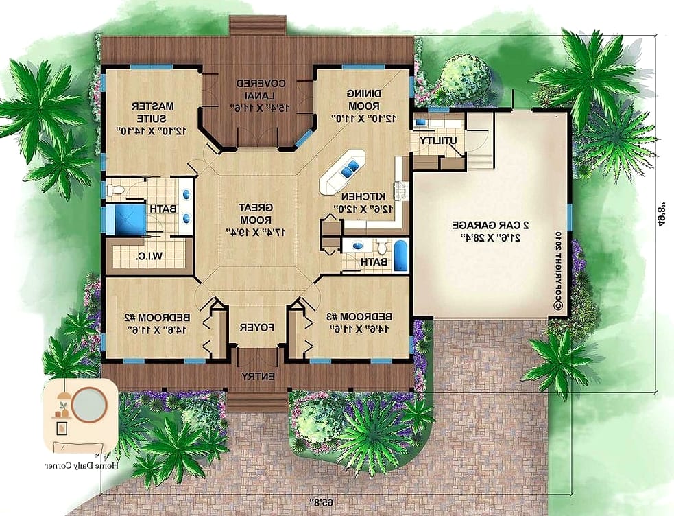 14 2 Bedroom House Plans Ideas From Homes We Absolutely Love 7 Coastal Cottage with an Indoor-Outdoor Flow