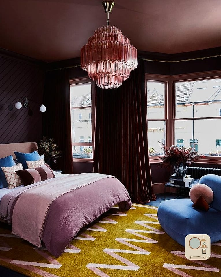 Color-Drenched Bedroom