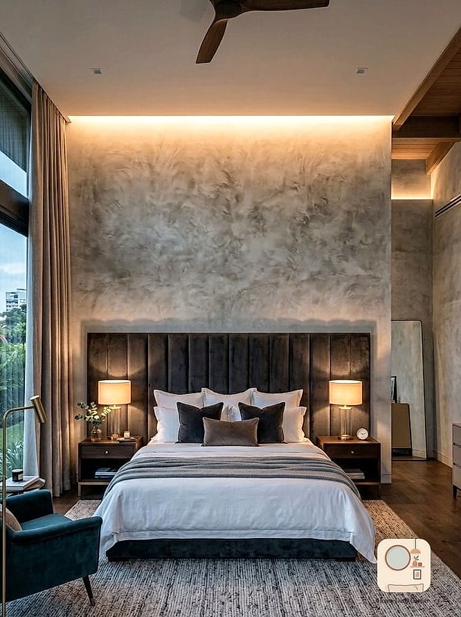 Concrete or Plaster Wall Finish