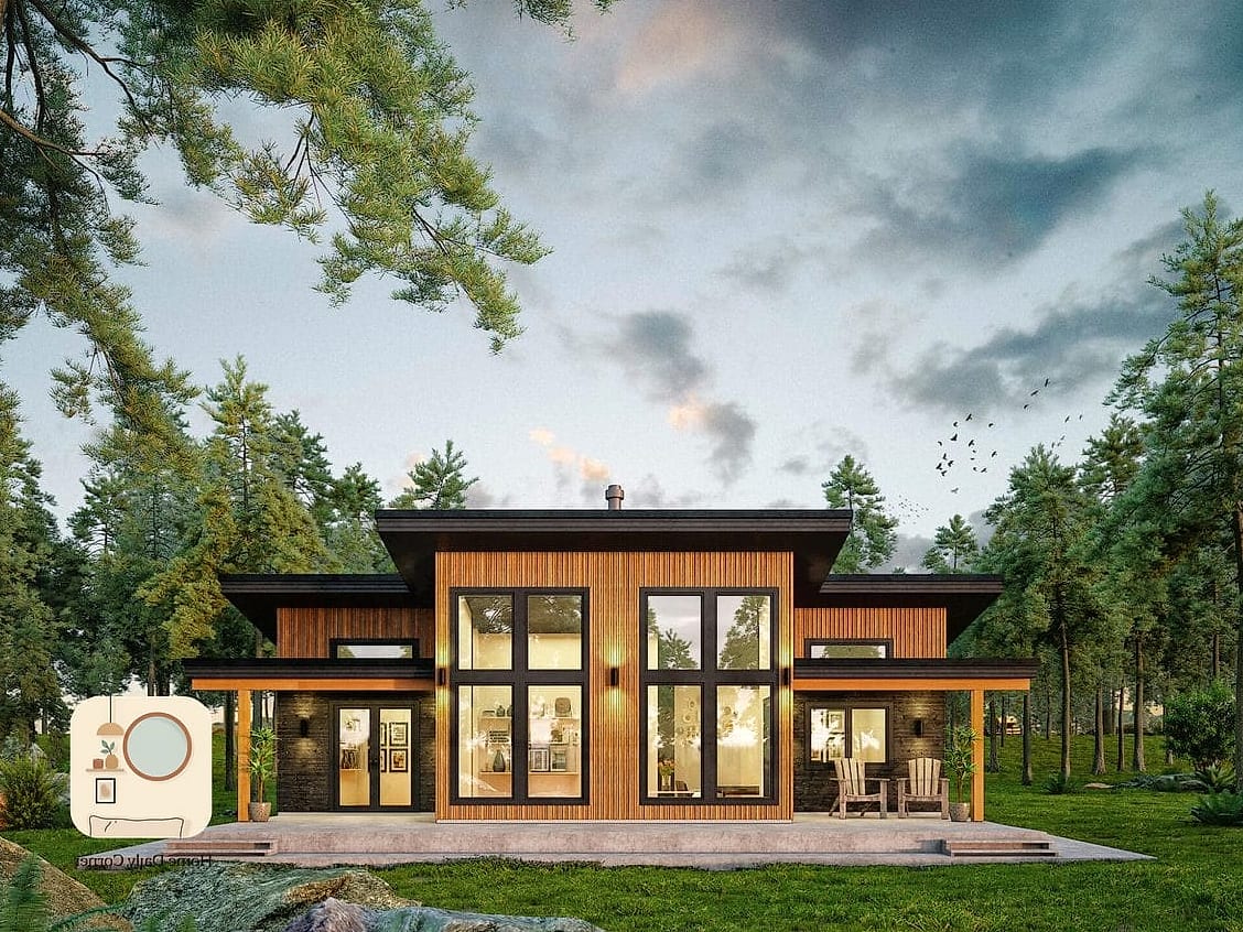 14 2 Bedroom House Plans Ideas From Homes We Absolutely Love 15 Contemporary Prefab Home with Floor-to-Ceiling Windows