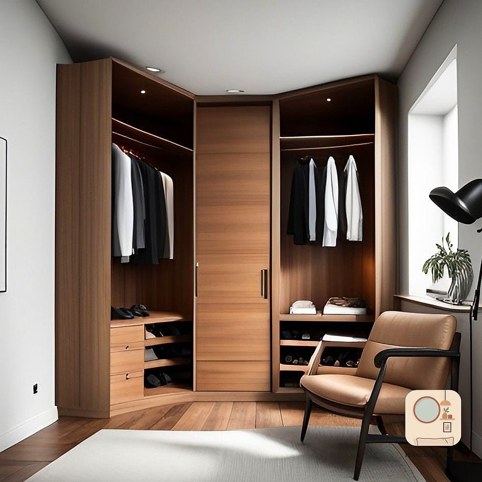 Corner Wardrobe for Awkward Layouts