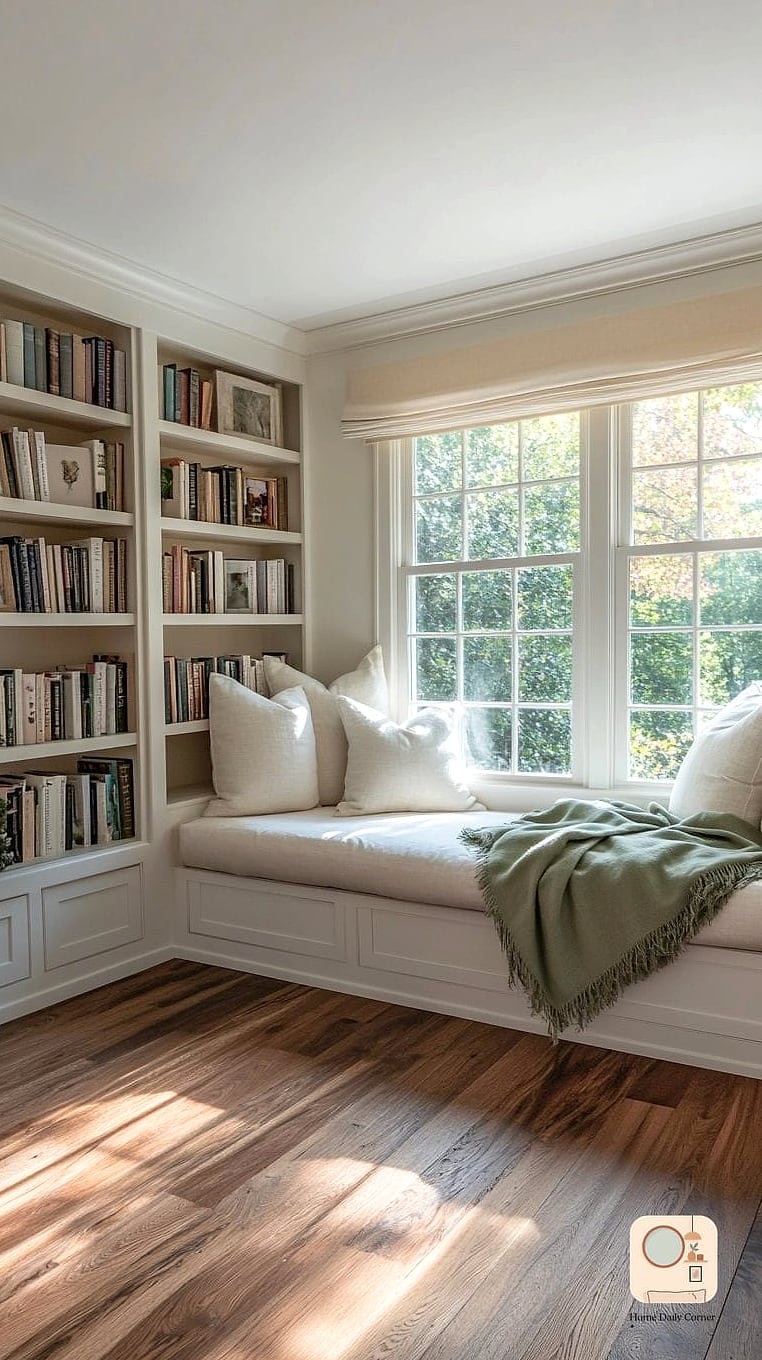 A Cozy Reading Nook in an Unused Corner